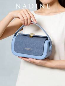 Women's Fashion Shoulder Bag, Casual Versatile Small Square Handbag, Suitable For Outings, Travel, Shopping - Baby Blue - View 4