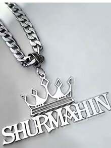 Dây chuyền vàng khắc tên cá nhân hóa phong cách Hip Hop, Dây chuyền Cuban đen thời trang cá nhân hóa, Dây chuyền mặt chữ hình vương miện Hip Hop, Trang sức thép không gỉ dành cho tiệc tùng, Quà tặng Ngày Valentine, Quà tặng dự tiệc, Quà tặng cho bạn trai - Nhiều màu - Xem 6