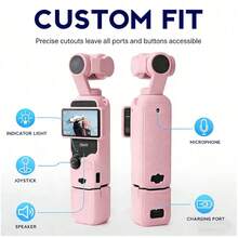 Funda protectora de silicona suave para Osmo Pocket 3 Creator Combo, protector de pantalla ligero con soporte antideslizante y estable, también se adapta a Xtra Muse - Rosa - Ver 5