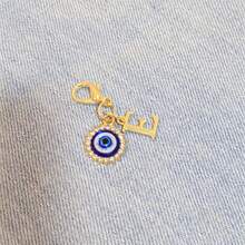 1pc A-Z Devil's Eye Metal Accessory, Keychain, Pendant, Gift - Devil's Eye Keychain - Multicolor - View 19