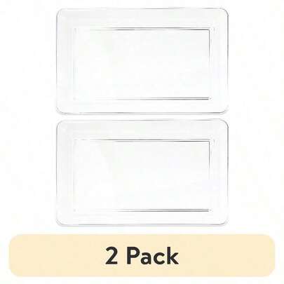(2 Pack) Clear Rect…