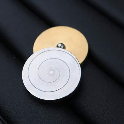 2026新款金属硬币 – 黄铜和不锈钢，口袋大小的减压桌面玩具，适合成人和青少年，创意EDC小工具，酷炫男士生日礼物