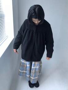Women Skirts - Blue Grid - View 9