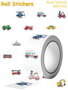 500pcs Cartoon Ruck Vehicle Roll Stickers Decals For Phone Laptop Scrapbook Suitcase Skateboard Helmet Guitar Graffiti Aesthetic Stickers Gifts Funny Stickers Kindle Scrapbook Supplies Laptop Sticker - A - View 12