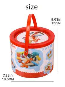 Wooden Simulation Fruit & Veggie Cutting Toy Set, Kids Pretend Play Kitchen Role Play, Object Cognition Educational Kit - Multicolor - View 7