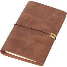 A6 Travellers Notebook Medium Notebook Vintage Travel Diary Note Sketchbook Sketchbook Leather Book Ring Binder Diary Made Of Faux Leather For Notebooks, Planners, Romans And Journals - 1本 - 查看 3