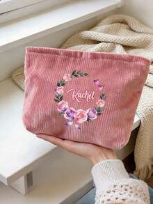Customized Makeup Bag, Personalized Small Pouch, Customized Cosmetic Bag, Customized Letter Name Logo Storage Bag, Lightweight Zipper Makeup Bag - Multicolor - View 4