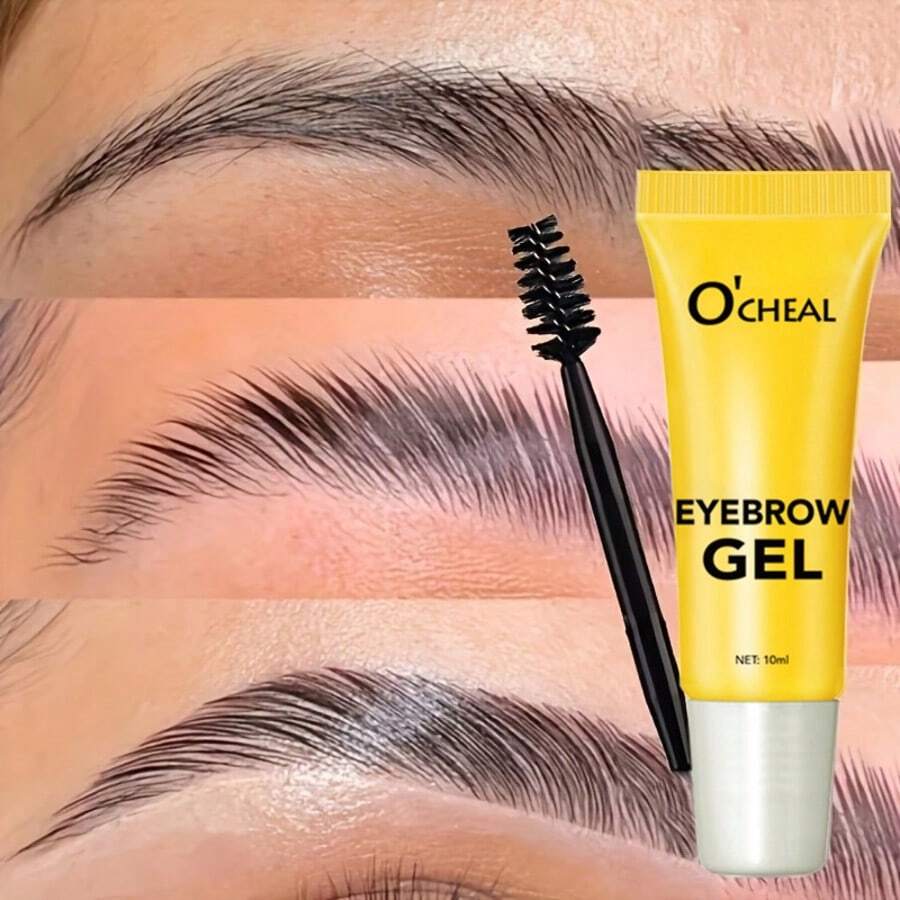 3D Sculpting Eyebrow Gel, Long-Lasting Waterproof & Smudge-Proof, Built-In Spiral Brush, Creates Bold Brow Makeup, European & American Style - Trong suốt - Xem 1