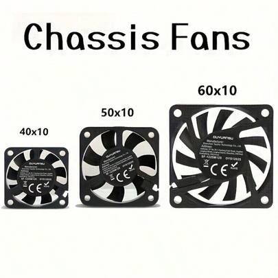 5V 2针 CPU散热风扇 - 适用于40-60mm PC和服务器系统，CPU散热片