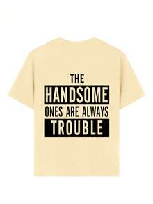 Áo thun ngắn tay cổ tròn in họa tiết phong cách thường ngày cho bé trai, thích hợp mặc mùa hè. - Màu be - Xem 6