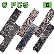 6 chiếc ống tay áo in hình xăm bằng polyester, thiết kế mỏng nhẹ thoáng khí, thích hợp cho mùa hè và mùa thu. - W6K-A - Xem 8
