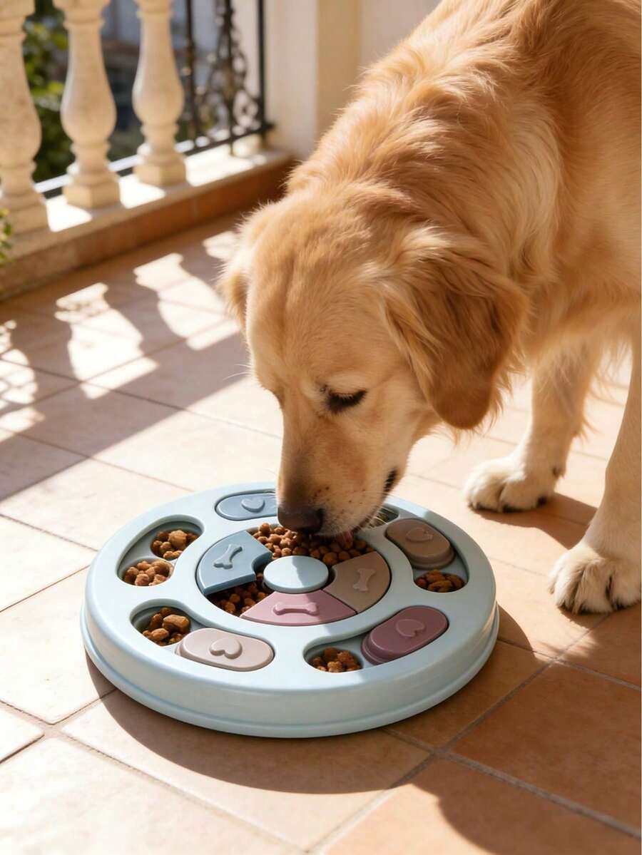 狗狗益智玩具，狗狗食物益智玩具，用于智力训练和大脑发育，狗狗零食益智玩具，狗狗益智玩具，互动狗狗游戏，宠物益智玩具，幼犬大脑刺激喂食器，狗狗零食益智喂食器，适合小型、中型和大型犬的大脑训练 - 彩色 - 查看 1