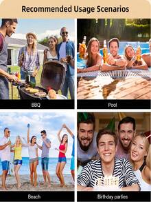 4 pièces Seau à glace gonflable en PVC en forme de verre à vin portable, sans alimentation électrique, idéal pour la plage, les barbecues et les fêtes d'été, rafraîchisseur de boissons amusant pour les cocktails et les boissons, essentiel pour les fêtes d'Halloween et de Noël - A - Voir 5