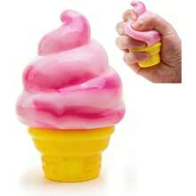 [Free Shipping] Ice Cream Squeeze Squishy, Ice Cream Squishy, Slow Rise Sensory Fidget Toy, Easter Basket Stuffers Party Favors - A-3 - 查看 7