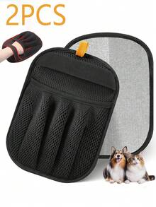 Upgraded 5-Finger Static Pet Deshedding Glove, Reusable Magic Pet Deshedding Brush, Suitable For Cats, Dogs, Laundry, Sofa, Carpet, Car Seats - Multicolor - View 7