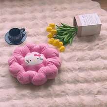 SANRIO 1 chiếc gối hình hoa màu hồng Hello Kitty được cấp phép chính thức - Mềm mại, thoải mái và ấm áp, thích hợp cho văn phòng, du lịch, nhà cửa, xe hơi, phòng khách và phòng ngủ. - 1 cái - Xem 8