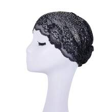 Chapéu leve de renda com estampa floral para primavera/verão, estilo boêmio, confortável para usar em casa, na praia ou em férias. - Chapéu de renda - Ver 2