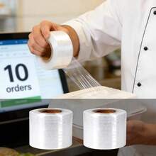 4 Rolls Stretch Wrap Film, No Heat Shrink Packaging, Easy To Use For Sealing Bottles, Jars And Other Packaging Materials - Multicolor - View 4