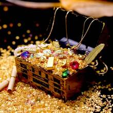 Bộ rương kho báu thu nhỏ cao cấp này bao gồm nhiều loại ngọc trai và đá quý mô phỏng thu nhỏ, một rương kho báu phiêu lưu dưới nước kiểu nhà búp bê có bản đồ, và những đồng tiền vàng mô phỏng chân thực. Đây là món quà hoàn hảo cho những người đam mê mô hình thu nhỏ và là bộ dụng cụ chụp ảnh lính thu nhỏ. - Một cỡ - Xem 4