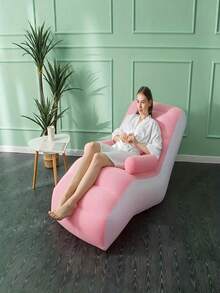 Foldable Slouchy Sofa With Storage Bag, Suitable For Living Room And Bedroom, Portable Inflatable Sofa Cushion, Camping Equipment - MultiWarna - View 5