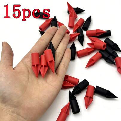 15支装户外射击运动软硅胶箭，户外投掷游戏配件，男女皆宜的节日和生日礼物