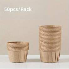 50 chiếc giấy lót bánh cupcake chịu nhiệt, khuôn nướng bánh muffin, giấy lót bánh nhỏ cho bánh muffin và bánh ngọt, thích hợp làm quà tặng Ngày của Cha, Ngày của Mẹ, tựu trường, tiệc sinh nhật. - Nhiều màu - Xem 9