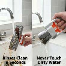 1pc Mini Foldable Tabletop Mop, Portable Deep Cleaning Sponge Mop, Suitable For Kitchen, Bathroom, Glass, Countertop, Automatic Water Squeezing Handle - 1pc - View 7