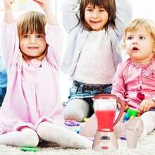 Licuadora de juguete para niños, juego de simulación de electrodomésticos de cocina, batidora eléctrica para hacer jugo - como en la foto - Ver 5