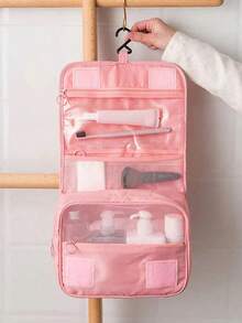 多功能旅行化妆包，多层化妆品收纳包，防水挂式洗漱包，化妆刷收纳盒，便携手提包，香水收纳盒，适用于收纳洗漱用品、笔、眼影刷、卫生巾、口红、彩妆笔、唇彩、护肤品、数码产品等，圣诞礼物，情人节礼物，适合送给母亲、朋友、老师，化妆包，旅行必备 - 彩色 - 查看 5