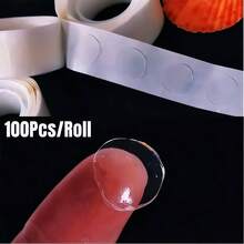 100pcs Invisible Round Dot Glue, Double-Sided Adhesive, Balloon Glue, Baby Products, Tape, Nano Double-Sided Adhesive, Strong Sticky No Residue Transparent Dot Stickers, Minimalist Transparent Invisible Design, Easy To Tear Without Leaving Marks, Suitable For Balloons/Certificates/Figurines/Home Decor/Cable Management, Anti-Slip Positioning, Wedding Decoration, Dorm Organization, Handmade DIY, Wall Mounting, Desktop Storage, Office Organization, Holiday Decor, Moving Essentials, Back To School, Daily Home Use, Car Mounting, Waterproof And Moisture-Proof, Wedding Decoration - Multicolor - View 10