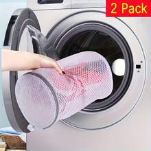 2 pièces Sacs de lavage de chaussures pour l'automne/l'hiver, sacs de blanchisserie en maille pour chaussures de sport, sacs de lavage de chaussures, sacs de lavage en tissu nid d'abeille gris avec fermeture éclair, 7 x 15 pouces convenant aux baskets, chaussures de sport, chaussures boostées, pantoufles - Voir 2