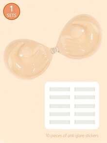 1/2 chiếc áo ngực nâng ngực vô hình (dày 3cm) - Đồ lót silicon siêu dính dành cho nữ; Lý tưởng cho váy cưới. Một món đồ không thể thiếu trong tủ đồ mùa hè - Hoàn hảo cho váy và áo tank top - Có thể tái sử dụng. - Nhiều màu - Xem 21