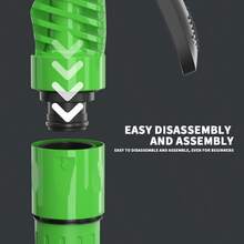 Green Flexible Expandable Hose With 7-In-1 Adjustable Nozzle, 7.5-60 Meter About25FT-200ft Extendable Water Pipe - Perfect For Car Washing, Lawn Irrigation, Plant Care, And Pet Bathing, All Season Use, Material, Hose With Connector - Multicolor - View 4