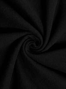 Áo nữ kiểu Y2K cổ điển, hở lưng, buộc dây, ôm sát, in họa tiết nốt nhạc, tay ngắn, hở vai, thích hợp mặc đi nghỉ mát, màu đen. - màu đen - Xem 4