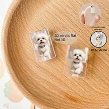 2pcs Cute White Maltese Dog Pattern Acrylic Data Cable Protector, Anti-Breakage, Stylish And Durable, Suitable For Type-C Phone Charging Cables - Multicolor - View 10