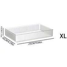 6个/5个/1个极简透明化妆品收纳抽屉，梳妆台抽屉分隔盒，适用于化妆刷和化妆品，优雅防震 - 水波紋透明 - 查看 12
