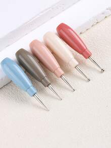 Bolígrafo de puntillismo para arte de uñas - Estilo de bloques de construcción, compacto y portátil, herramienta de puntillismo para arte de uñas con lunares, colocación de rhinestones, pintura de uñas, accesorios de salón profesional y suministros de uñas DIY - Multicolor - Ver 2