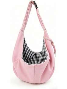 Foldable Adjustable Pet Sling Bag, Breathable Shoulder Bag With Pockets, Suitable For Carrying Cats, Small Dogs (Pomeranian, Teddy Bear) When Traveling Or Commuting - Multicolor - View 9