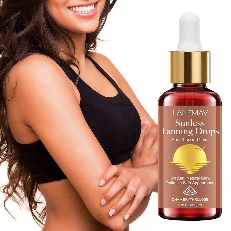 无日晒美黑精华液，打造自然渐变光泽，提升肌肤质感，实现更均匀的晒黑效果，持久显色，减少肤色不均，延长美黑时间，浓度灵活可调，适合不同肤色，30毫升 - 卡其色 - 查看 1