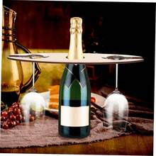 1件创意木质酒架，个性化木制工艺品，木质酒架，时尚酒架，适用于餐厅、酒吧、KTV，酒吧用品，婚礼宾客礼物，派对礼物 - 彩色 - 查看 8