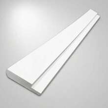 Moldura de Isopor Com Acabamento em Massa Premium Modelo ZQ01-15 15 Cm Metros Lineares Com 04 Cantos Fechados - 16 Metros Lineares - Visão 1