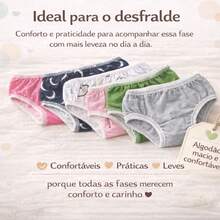 Children's Panties KIT 20 Baby Girl Panties 0 To 7 Years Cotton - 彩色 - 查看 5