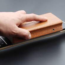 2-In-1 Wooden Guitar Fret File Set, For Luthier Repair And Maintenance, Includes Crowning And Beveling Tools - Multicolor - View 5