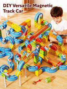 儿童电动火车套装,67/83/131/160块3D DIY轨道搭建套件,包含火车和交通标志,STEM汽车玩具套装,适合3-8岁男孩女孩,生日礼物,托马斯和朋友火车,蒙特梭利玩具,火车,汽车,积木套装,圣诞礼物,男友礼物,积木,情人节礼物,男孩玩具,儿童玩具,恐龙 - QYL軌道車 - 查看 11