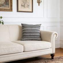 1pc Bohemian Style Striped Throw Pillow Cover, Woven Texture Fabric, Hidden Zipper Design, Size 16*16/18x18/20x20 Inches, Suitable For Living Room, Bedroom, Sofa, Bed Decor, Creating Neutral Modern Farmhouse Style, All Season, Pillow Insert Not Included - Multicolor - View 31