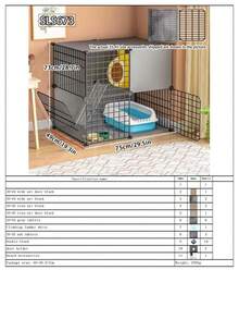 Modular Cat Cage, Cat Game Fence, Cat House, Suitable For Kittens And Adult Cats, Indoor Home Use - Multicolor - View 15
