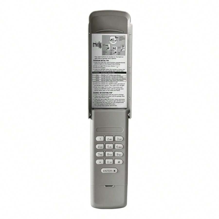 This Universal Garage Door Opener Keypad Boasts Top-Notch Performance And Reliability. Durable And Long-Lasting, It Eliminates The Need For Frequent Battery Replacements, Making It Ideal For Busy Families. - White - View 1