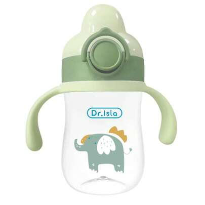 MAMIJOY-botellas de agua para de 300ml, taza de alimentación de con pajita, biberón para aprender a alimentar, tazas de entrenamiento para niños sin BPA