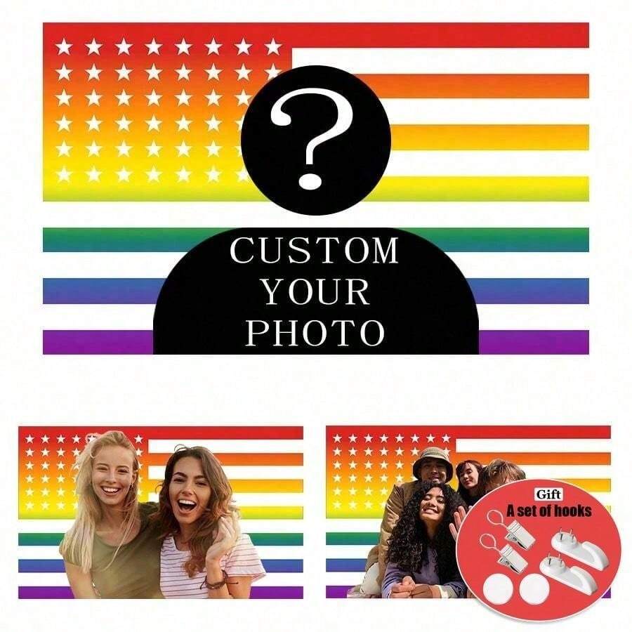 Customizable Personalized Tapestry With Photos And Text, The Best Gift For The American Independence Day,Wedding, Halloween, Christmas, Party, Father's/Mother's Day, Home Decor, Bedroom Aesthetics,Decoration And Hanging Fabrics For Student Dormitories During The Start Of The School Year,Warm Ambience,2D Flat Custom Tapestry, Local Printed Textile Wall Decor Garden Flag, Custom Flag Customized DIY Personalized Polyester Decorative Wall Hanging, Personalized Gifts Room Banner, Wall Banner, For College Dorm Decor, Outdoors, Parties, Festival Gifts Birthday Graduation Room Decor Home Decor Wall Decor Bedroom Decor Wall Art Poster Home Decor Living Room Tapestry For Room Wall Tapestry Room Decoration Stuff Gifts Suitable For Daily, Anniversary Party,Birthday, Wedding, Halloween, Christmas, Father's Day, Mother's Day, Valentine's Day, Easter, Home Decor, Anniversary, Graduation, Housewarming, Tea Room, Bedroom, Living Room, Indoor Home, Outdoor Flag Wall Tapestry, Custom Flag - Nhiều màu 5 - Xem 1