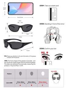 男女皆宜的复古小框黑色时尚塑料街头风太阳镜，Y2K派对海滩旅行日常佩戴 - 黑色 - 查看 4